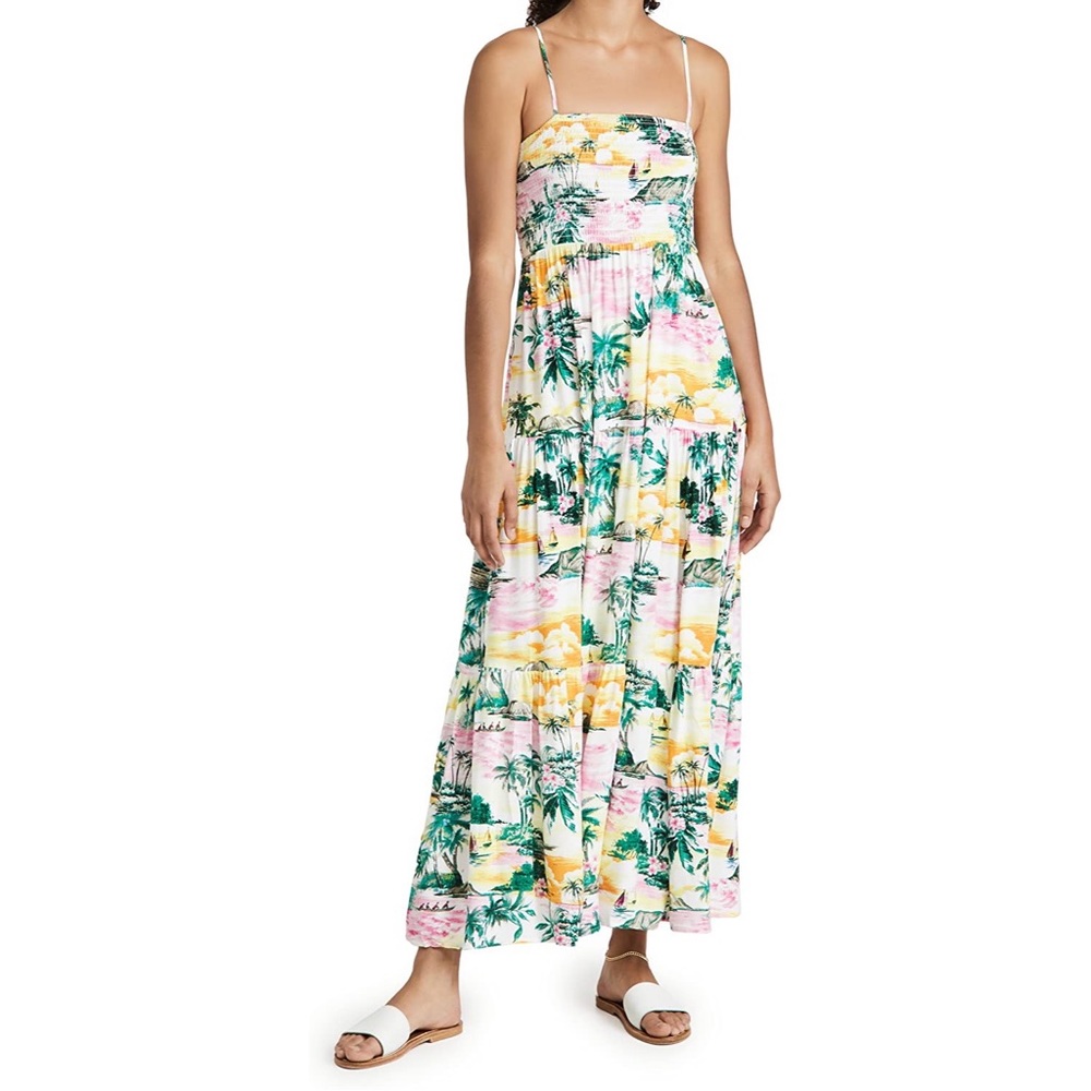 BB Dakota Steve Madden This is Maui do it Colorful Tropical Print Dress Size S